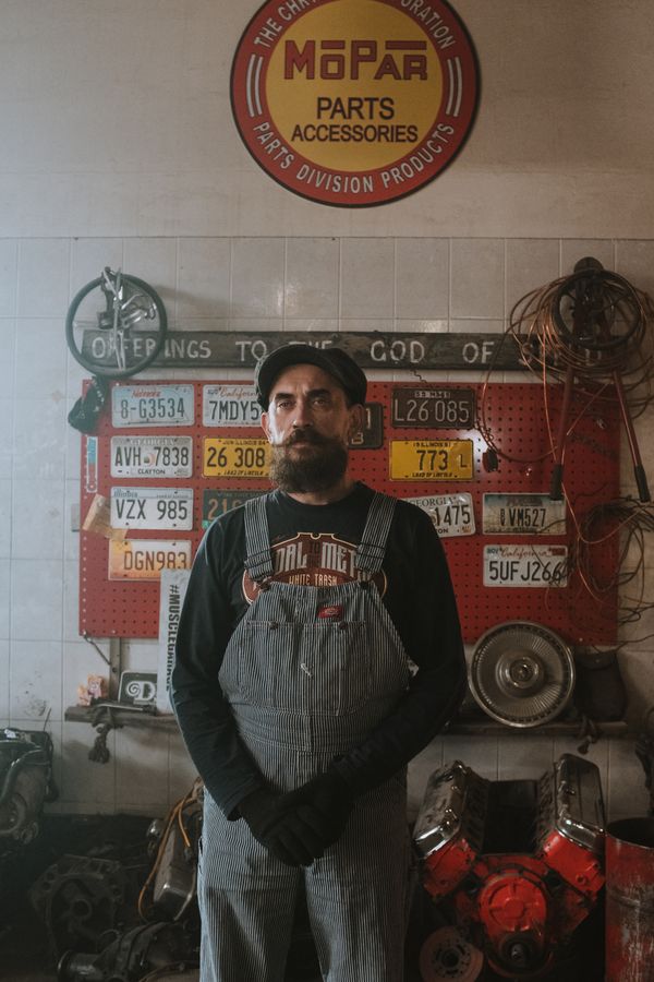 Lead engine technician portrait